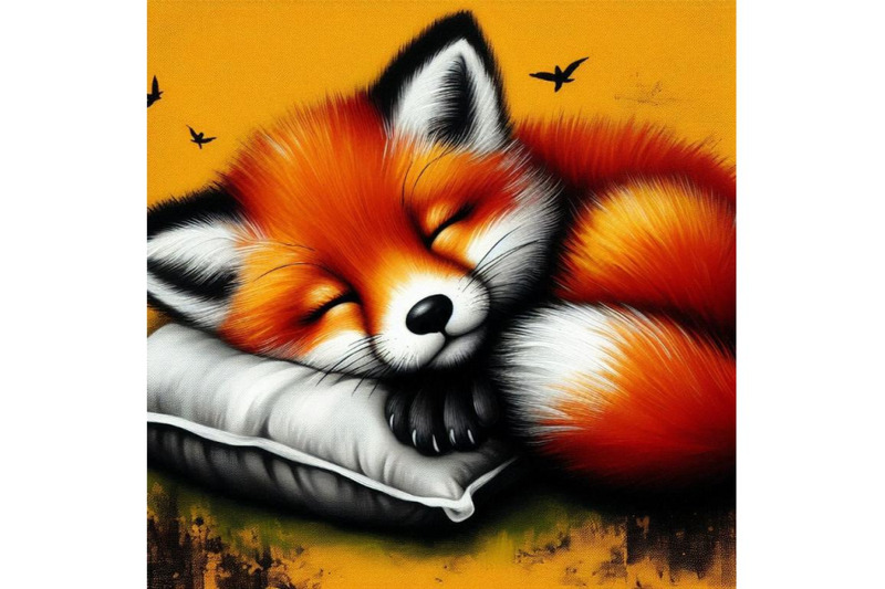 a-bundle-of-a-cute-sleeping-red-fox-cub-with-a-pillow