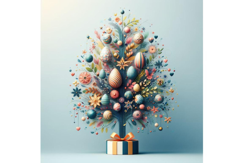 a-set-of-easter-plan-concept-tree