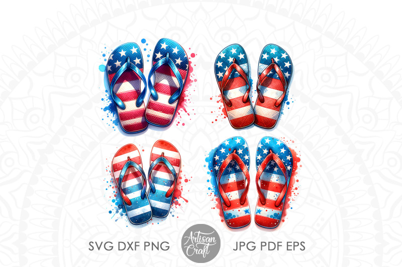 patriotic-flip-flops-red-white-and-blue-american-summer