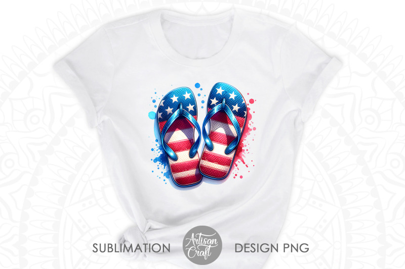 patriotic-flip-flops-red-white-and-blue-american-summer