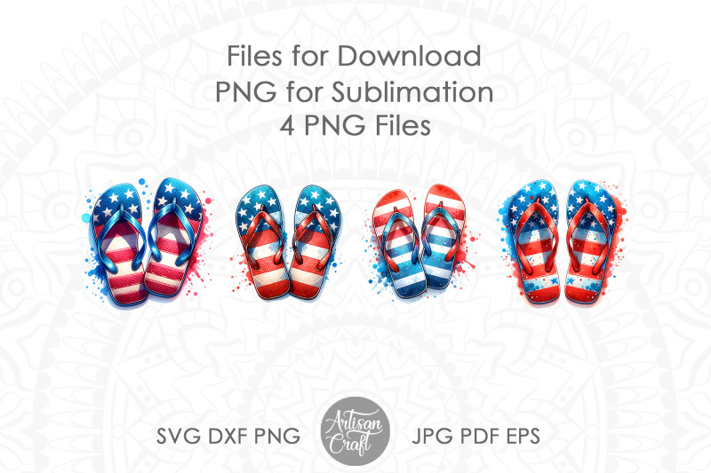 patriotic-flip-flops-red-white-and-blue-american-summer