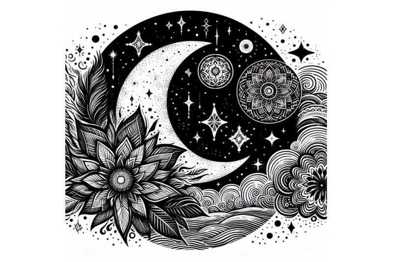 a-set-of-hand-drawn-moon-black-and-white