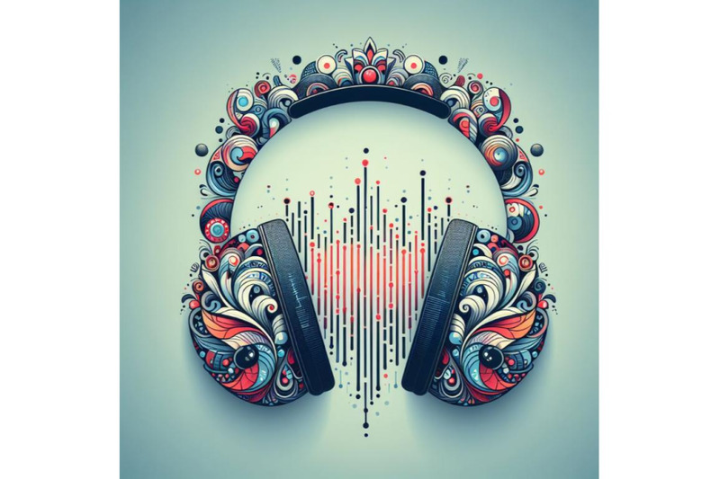 a-set-of-headphones-icon-with-sound-wave-beats