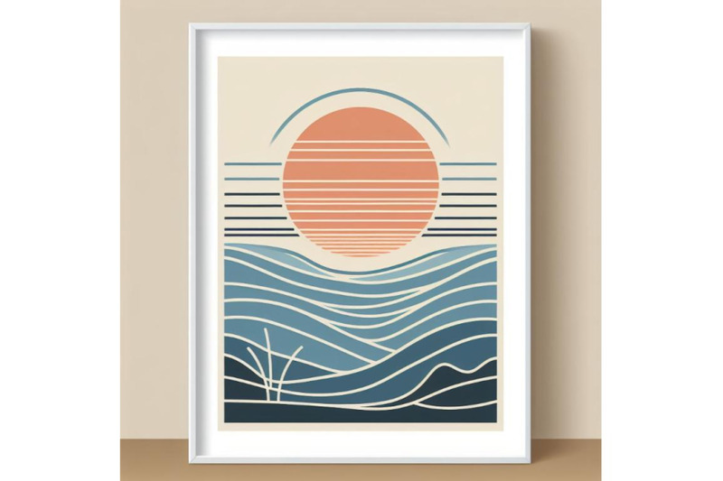 bundle-of-mid-century-sunset-print-boho-minimalist-printable-wall-art