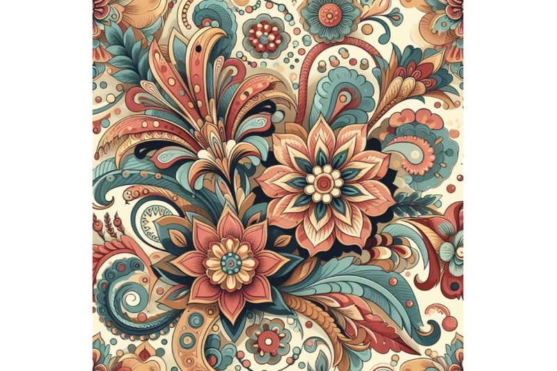 a-set-of-seamless-retro-floral-pattern