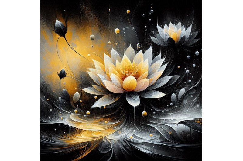 a-bundle-of-digital-art-of-a-beautiful-lotus-flower-with-waterdrops