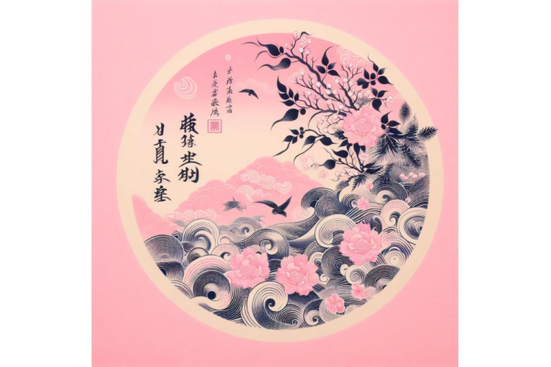 bundle-of-japan-traditional-sumi-e-painting