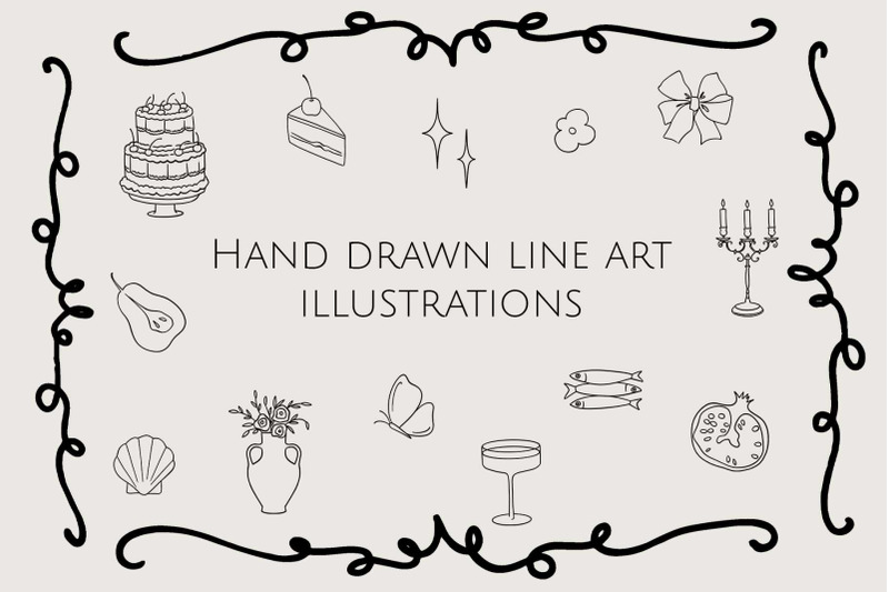 hand-drawn-line-art-illustrations