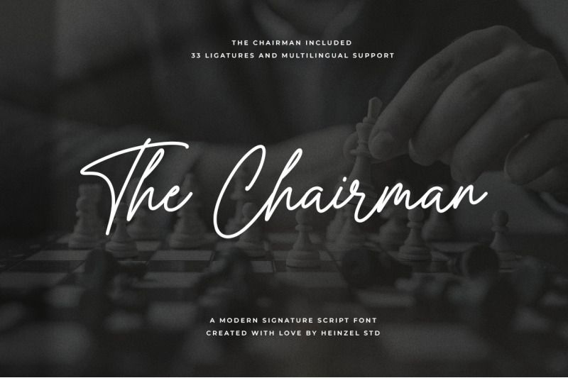 the-chairman-signature-font