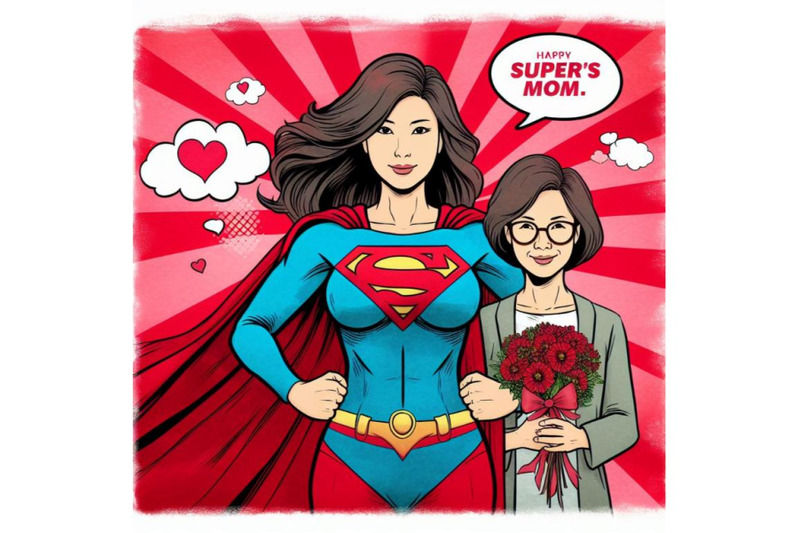 bundle-of-super-mom-in-pop-art-style-for-happy-mother-s-day-celebratio