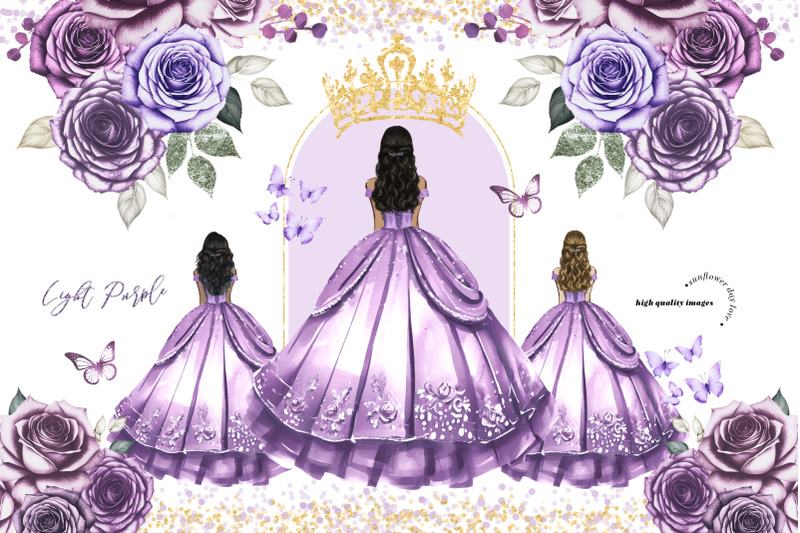 light-purple-princess-butterfly-floral-clipart-purple-flowers