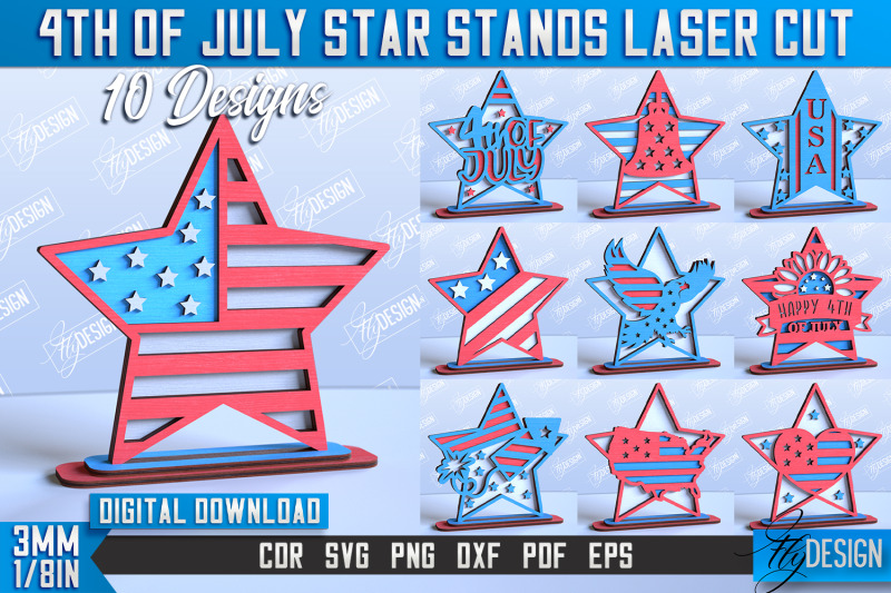 4th-of-july-star-stand-bundle-patriotic-star-stand-cnc-file