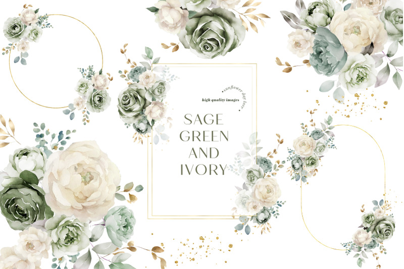 sage-green-amp-ivory-flowers-bouquets-clipart-sage-green-floral