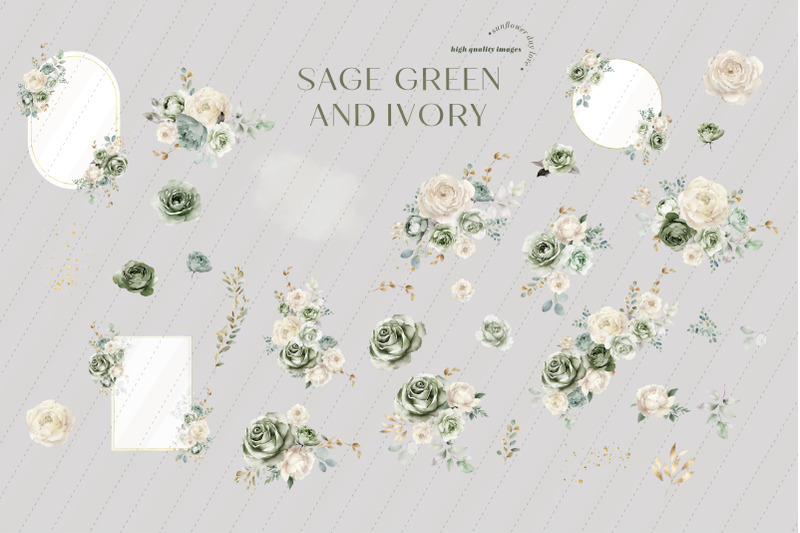 sage-green-amp-ivory-flowers-bouquets-clipart-sage-green-floral