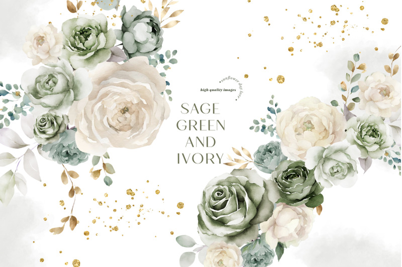 sage-green-amp-ivory-flowers-bouquets-clipart-sage-green-floral