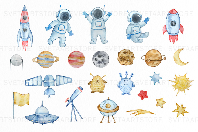 watercolor-astronaut-clipart