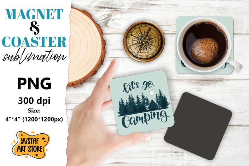 camping-magnet-design-camping-coaster-mountain-sublimation