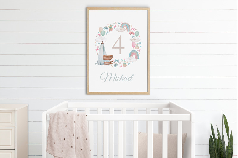 baby-milestone-card-watercolor-12-months