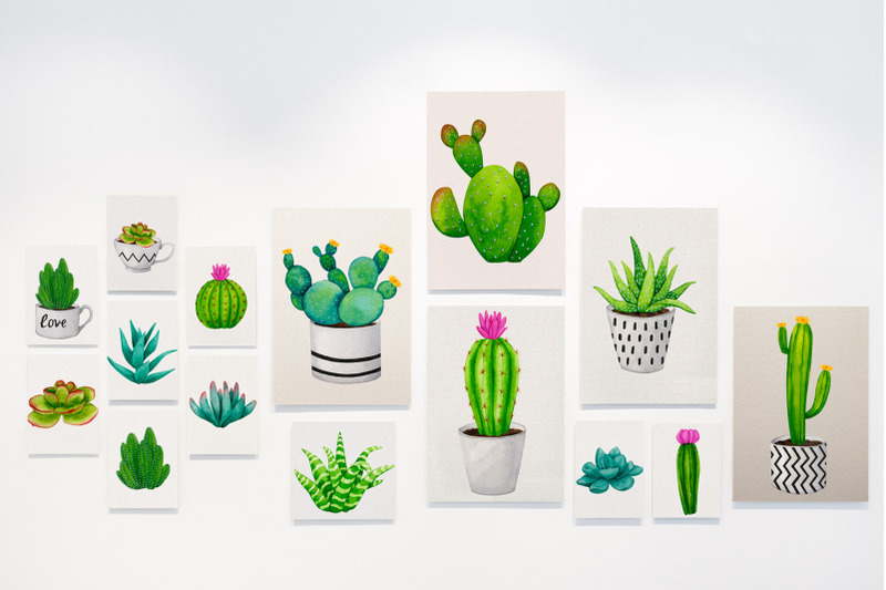 cacti-and-succulents-watercolor-elements-png