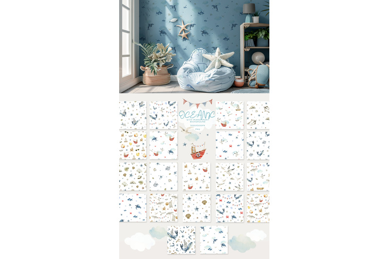 sea-patterns-kids-graphic-collection