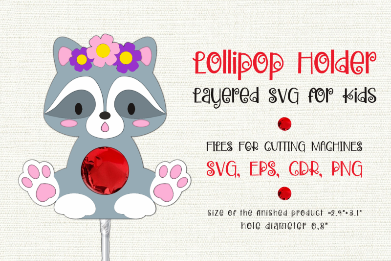 baby-raccoon-lollipop-holder-paper-craft-template