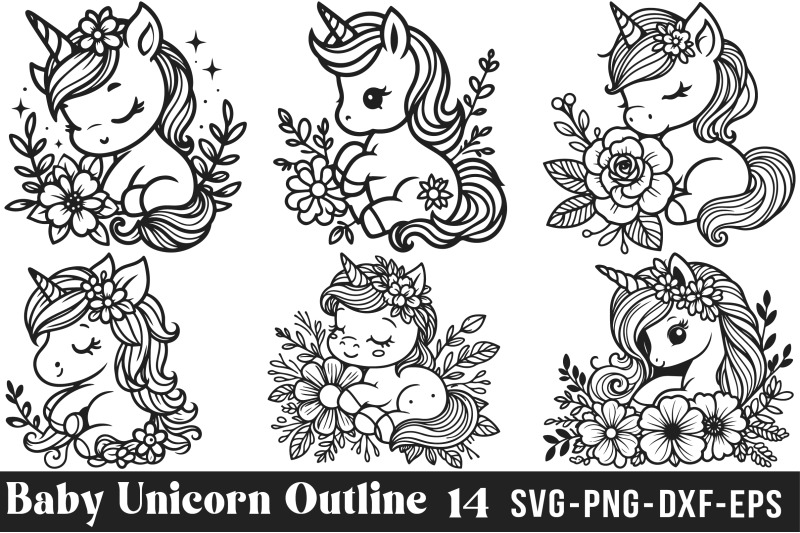 baby-unicorn-svg-bundle