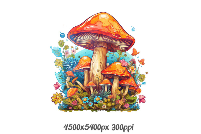 magical-mushroom-cluster