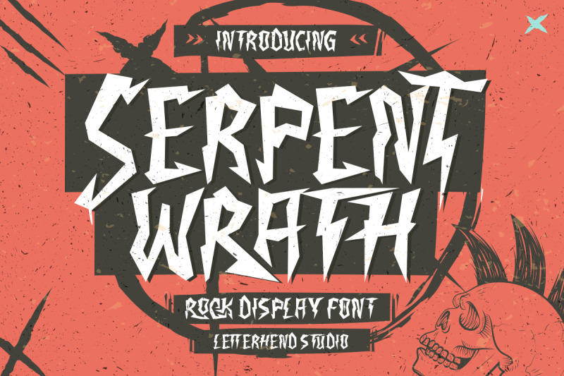 serpent-wrath-rock-display-font