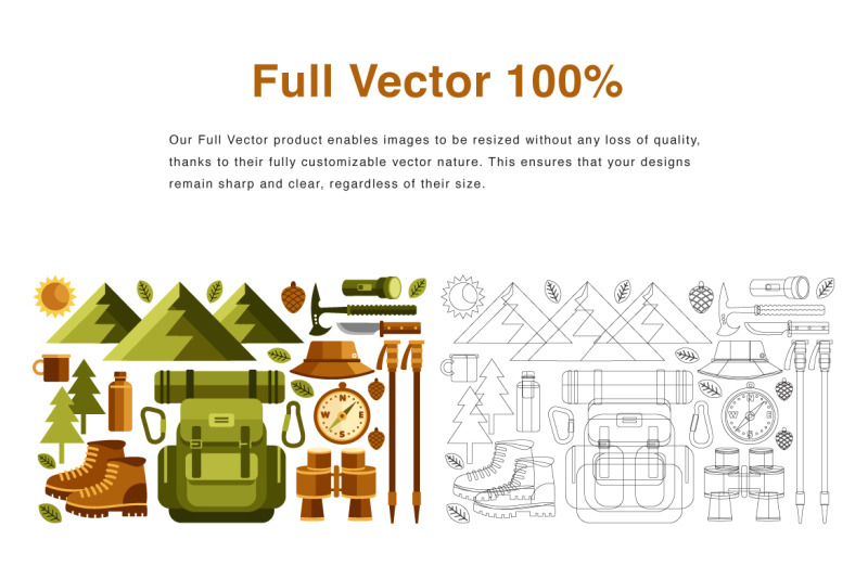 hiking-elements-vector-illustration