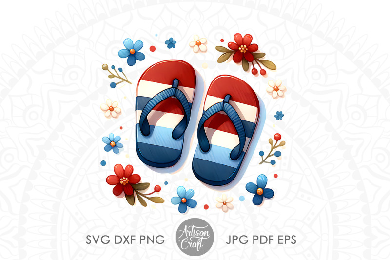 flip-flops-png-floral-nursery-art-png