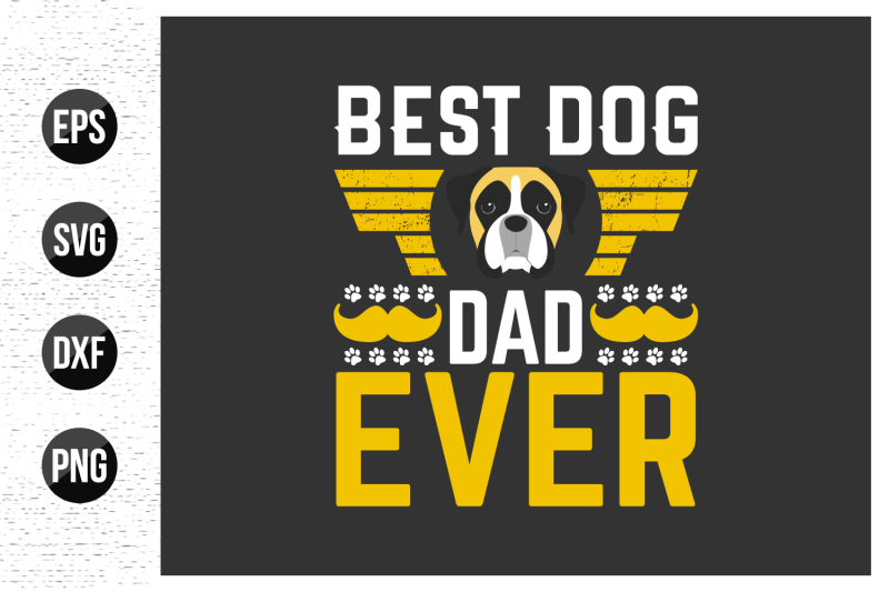 best-dog-dad-ever-dog-t-shirt-design