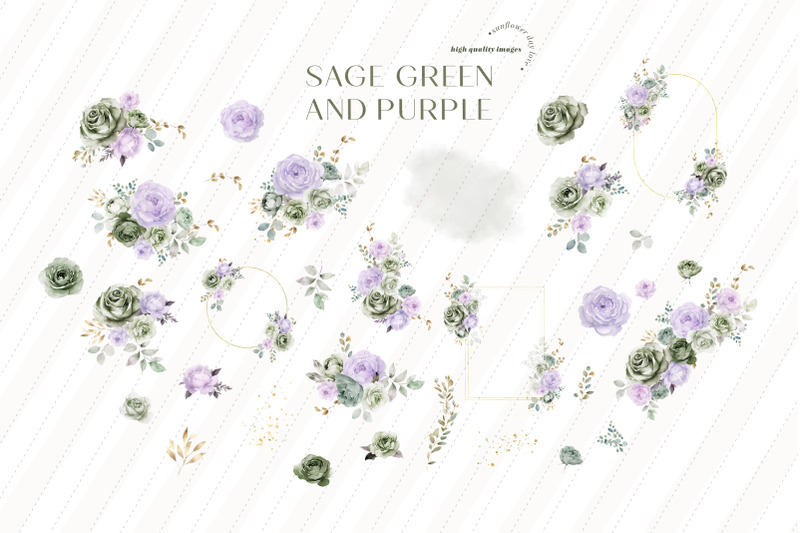 sage-green-amp-purple-flowers-bouquets-clipart-sage-green-floral