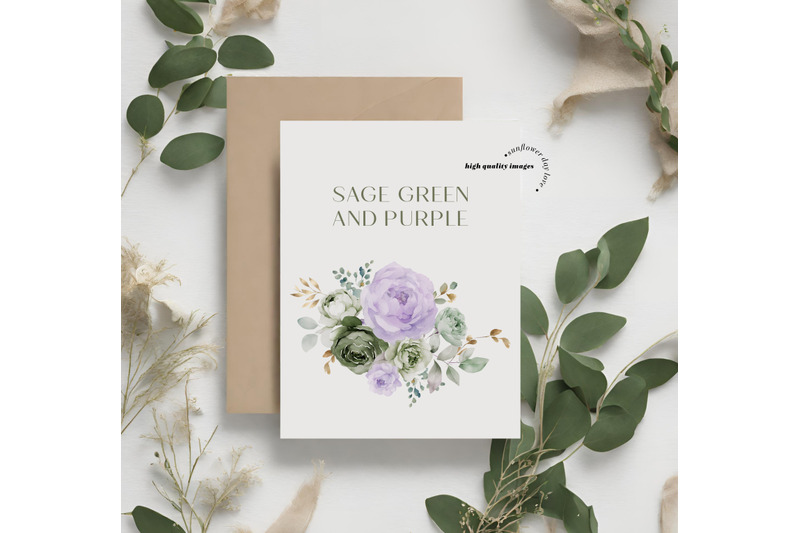 sage-green-amp-purple-flowers-bouquets-clipart-sage-green-floral