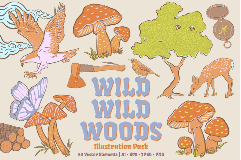 wild-wild-woods-a-nature-inspired-illustration-pack