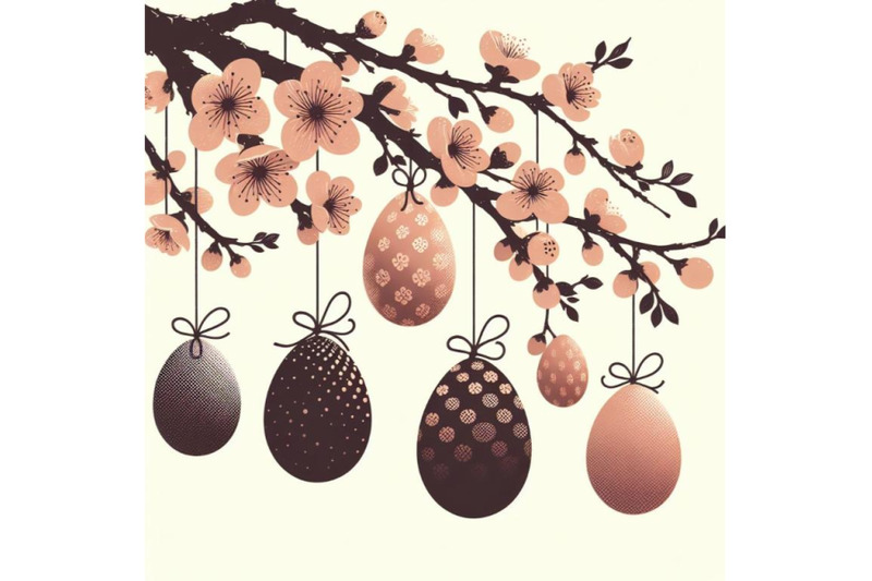 set-of-easter-eggs-hanging-on-plum-branch