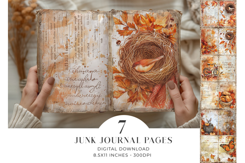 autumn-junk-journal-pages