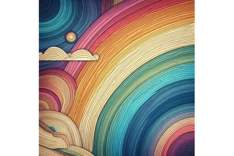 set-of-rainbow-wood-background