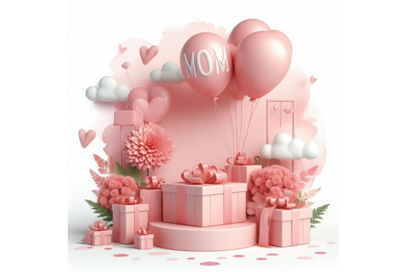 a-bundle-of-3d-pink-mother-s-day-banner-3d-minimal-p