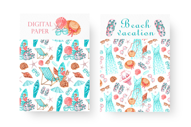 sea-vacation-watercolor-seamless-pattern-beach-summer-holiday