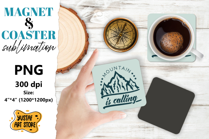 camping-magnet-design-camping-coaster-mountain-sublimation