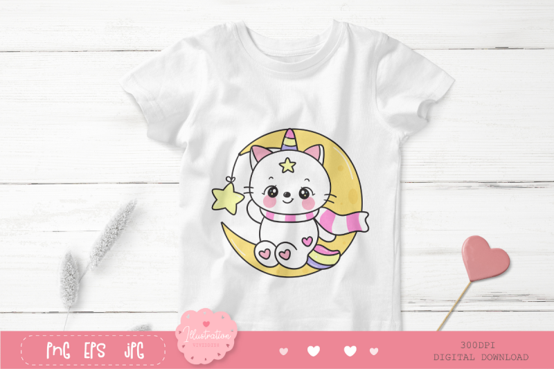 cat-unicorn-on-moon-with-star-kawaii-cliparts-baby-kitten