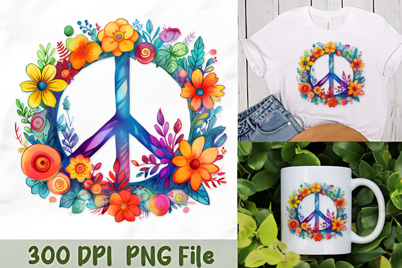 peace-sign-with-floral-wreath