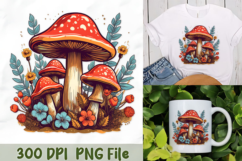 lush-mushrooms-in-forest-setting