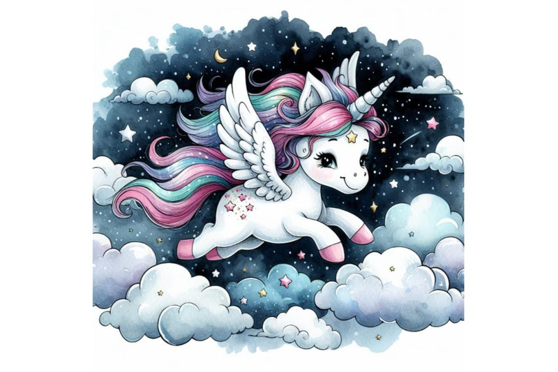 a-bundle-of-cute-unicorn-flying-in-the-night-sky