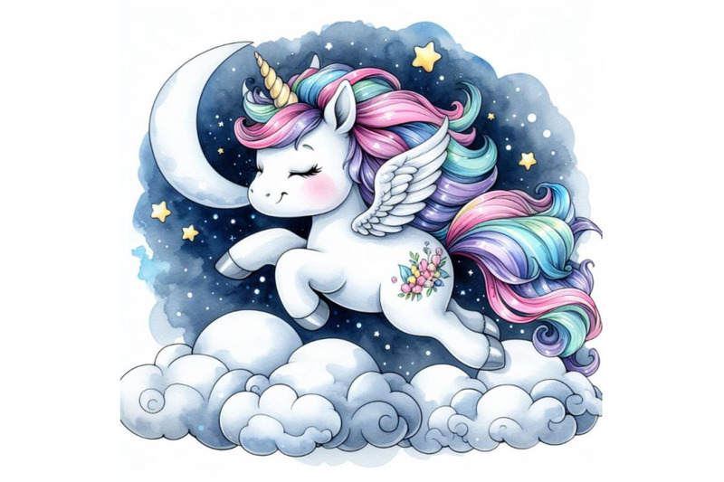 a-bundle-of-cute-unicorn-flying-in-the-night-sky