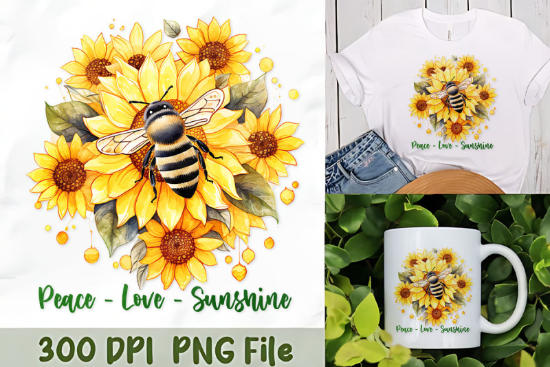 peace-love-sunshine-with-sunflowers