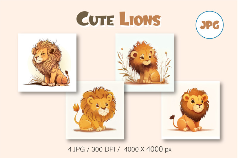 cute-cartoon-lions-01-tshirt-sticker