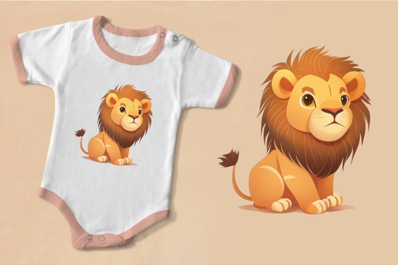 cute-cartoon-lions-01-tshirt-sticker