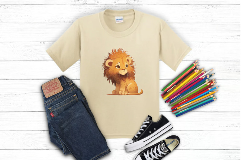 cute-cartoon-lions-01-tshirt-sticker