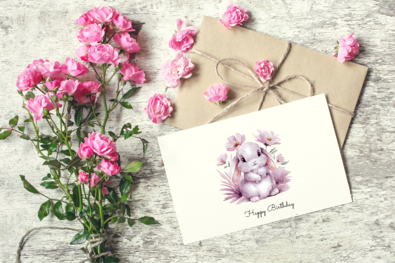 soft-pink-floral-rabbit-clipart-png